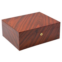 Boîte à cigares en bois Elegance Logo personnalisé pour le stockage des cigares Boîte à cigares de bureau de grande capacité