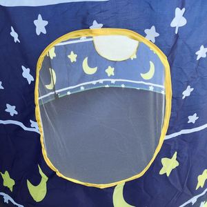 Carpa de Juego Infantil con Diseño de Estrellas y Luna, 105 cm x 80 cm x 135 cm, Casa de Juegos Interior y Exterior para Niños de 2 a 4 Años, Unisex - Product Image 4