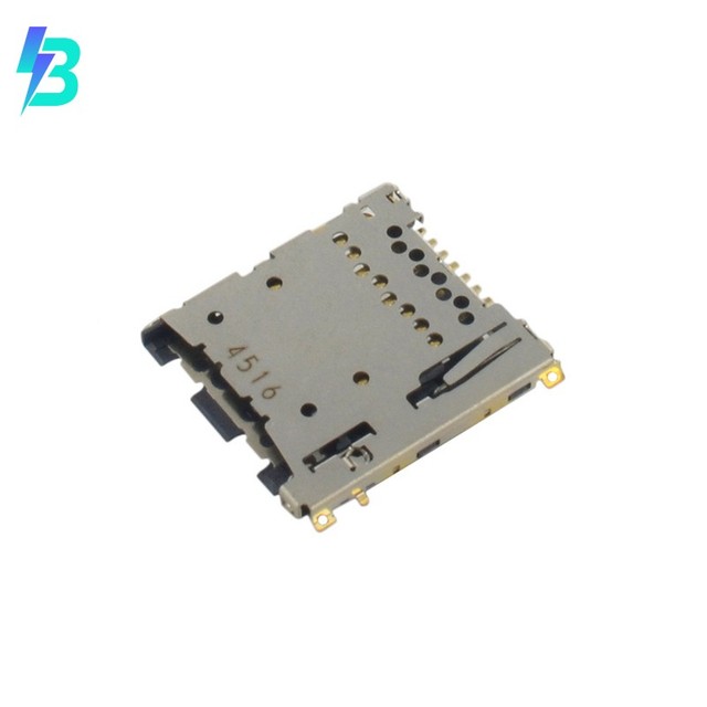 PCB Connectors ST12S010VBAR1800 10P ST12 Memory PC Cards Sockets Connector and Ejector Secure Digital microSD Surface Mount