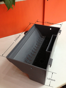 Jardinière murale verticale en plastique, équipement hydroponique, mur végétal modulaire bleu moderne, intérieur/extérieur - Product Image 4