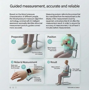 Reloj Inteligente con Bomba de Aire, Monitor de Salud, ECG, Frecuencia Cardíaca, Rastreador de Actividad Física, Proveedor de Relojes Inteligentes de Marca Privada OEM - Product Image 4