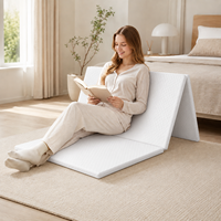 Matelas pliant personnalisable en mousse pour lit de sol, surmatelas fin avec housse amovible et lavable pour enfants