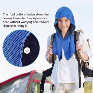 New Design Sports Cooling <b>UV</b> <b>Protection</b> Polyester Quick-Dry <b>Hoodie</b> Towel Outdoor Fishing Sunscreen Shawl Headscarf Cold Towel - Product Image 3