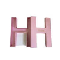 Fournitures de fête de naissance, emballage de fleurs, boîtes Alphabet en papier, boîtes cadeaux en forme de lettre en carton pour chocolat, fournitures d'anniversaire, prêt à livraison