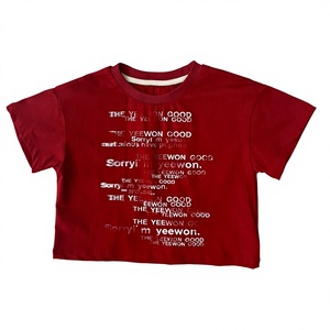 <span class=keywords><strong>T</strong></span>-Shirt Estiva per Bambini e Bambine <span class=keywords><strong>con</strong></span> Stampa Argyle in Twill Compresso Stile Preppy in Cotone Manica Corta Abbigliamento per Bambini all'Ingrosso OEM - Product Image 2