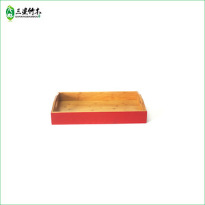 Bamboo and wood rectangular <b>tea</b> <b>tray</b>, solid wood household <b>tea</b> set, water cup <b>tray</b>, Japanese style wooden bread plate, - Product Image 2