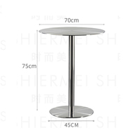 Table pliante en acier inoxydable Ustovian pour café, restaurant, chaise pliante en acrylique