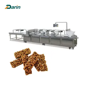 Linha de produção automática de venda quente Granola aveia gergelim amendoim cereais barra caramelo guloseimas que faz a máquina