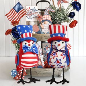Decoración Patriótica de Alta Calidad para el <span class=keywords><strong>4</strong></span> de Julio, Adorno de Pájaro de Peluche con Sombrero de Uncle Sam para el Día de la Independencia de EE. UU., Decoración para el Hogar - Product Image 2