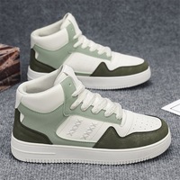 Soldes : Baskets montantes tendance pour hommes, style coréen, nouvelle collection printemps, polyvalentes, rehaussantes, décontractées et sportives