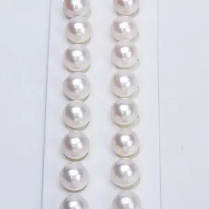 Commercio all'ingrosso 3A di alta qualità di colore bianco naturale d'acqua dolce perle di figura rotonda perle di 2 millimetri-8mm perle naturali per collane