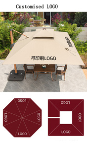 Parapluie de plage pied de <span class=keywords><strong>parasol</strong></span> jardin rayé <span class=keywords><strong>parasol</strong></span> d'extérieur 4M grande taille avec support <span class=keywords><strong>parasol</strong></span> géant avec lumière - Product Image 5