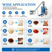 Machine d'emballage automatique de poudre de cacao, machine de remplissage verticale multifonctionnelle pour sachets, pour l'emballage de poudre de cacao alimentaire