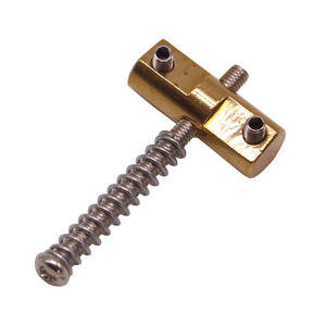 Sistema de Puente de Guitarra de Bronce Personalizado - Placa de Tensión del Brazo Inferior TL con Sillín, Tuerca Guía y Bloque de Tensión para la Estabilidad del Puente - Product Image 4