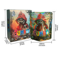 Sachet personnalisé imprimé pour graines de fleurs 1g Mylar 3.5 Doypack mat résistant à l'humidité avec fermeture éclair, sac de grande valeur pour chewing-gum et gelée