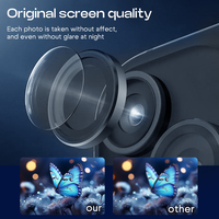 Protecteurs d'Objectif d'Appareil Photo 3D de Haute Qualité pour iPhone 17 Air 17 Pro Max Film en Verre Trempé Coloré 9H Anti-Rayures Anti-Choc