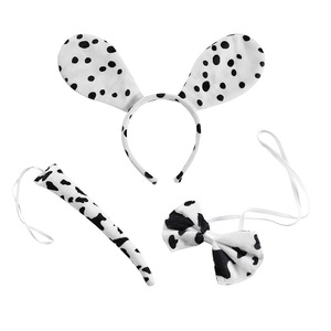 Enfants blanc point Tulle Tutu jupe mignon dessin animé <span class=keywords><strong>dalmatien</strong></span> oreilles bandeau noeud papillon queue ensemble Halloween carnaval Cosplay Costume - Product Image 2