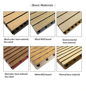 Tiange fonoassorbente altre tavole di legno scanalato legno MDF soffitto pannelli <span class=keywords><strong>acustici</strong></span> per sala teatro parete - Product Image 5