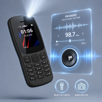 Telefono Cellulare Sbloccato 2G GSM Dual SIM Economico con Tastiera, Funzionalità Base, Direttamente dalla Fabbrica, per Sicurezza e Anziani