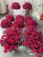 IFG Suministros Florales al por Mayor, Bola de Flores de Rosa Rosa Intenso de 65 cm para Centros de Mesa de Boda