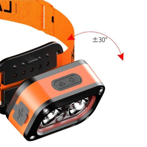 Linterna Frontal LED Recargable con Sensor de Movimiento, Resistente al Agua, Luz Blanca Cálida y Roja, con Indicador de Batería, para Camping y Running - Product Image 5