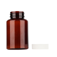 Flacons en plastique vides pour pilules, capsules, médicaments, poudre solide, comprimés, 150 ml, 150 cc, 5 oz, ambre noir, avec bouchon à sécurité enfant