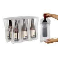 Solution d'emballage pour bouteilles de vin personnalisées, sac à air gonflable amortissant, rouleau de film à colonnes d'air