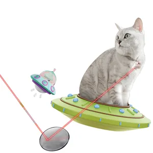 Giocattolo per Gatti UFO con <span class=keywords><strong>Laser</strong></span> Ricaricabile, Gioco Interattivo a Infrarossi per Animali Domestici - Product Image 1