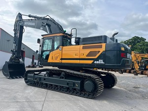Excavadora de cadenas Hyundai HX480AL usada, original de Corea, 48 toneladas, excavadora hidráulica grande Hyundai HX480AL de segunda mano para trabajos de minería. - Product Image 3