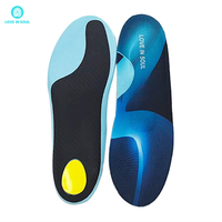 Semelles orthopédiques de sport LOVE in SOUL avec plaque en nylon et mousse PU souple pour soulager la douleur au pied et la marche quotidienne ou les chaussures de basket-ball