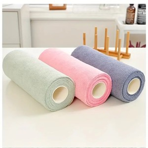 Rouleau de chiffons microfibres multi-usages jaunes, best-seller, <span class=keywords><strong>pour</strong></span> la maison, la <span class=keywords><strong>cuisine</strong></span>, le lavage de voiture et la vaisselle - Product Image 1