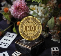 Pièce de monnaie porte-bonheur personnalisée en métal Fortune Challenge Coin pour machine à sous Amulettes Chance-Jeton de décision personnalisé Pièces de monnaie personnalisées en métal