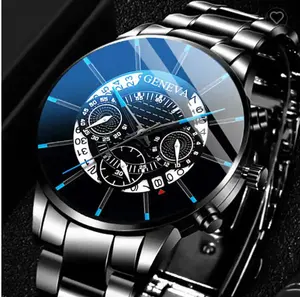 גברים של שעון Reloj Hombre Relogio Masculino נירוסטה לוח שנה קוורץ שעון ספורט לצפות שעון ז 'נבה שעון שעות