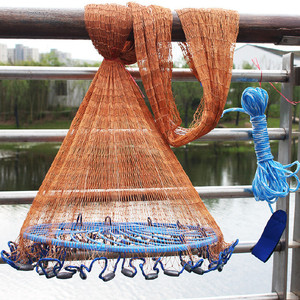 Portable cordon coulée pneu ligne appât facile lancer main <span class=keywords><strong>chalutier</strong></span> Nylon Style américain pêche fonte <span class=keywords><strong>filet</strong></span> - Product Image 6