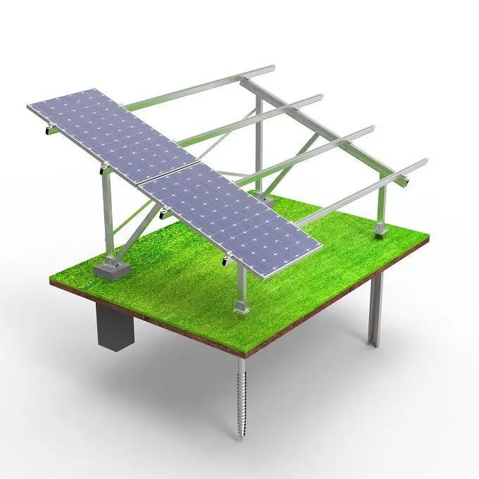 सौर ऊर्जा सौर ऊर्जा प्रणाली स्टेशन के लिए ब्रैकेट सौर पैनल बढ़ते संरचना