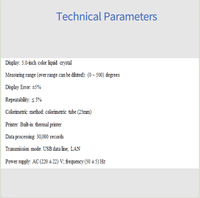 TP3115 Colorimetric Analyzer Built-in Thermal Printer 1 Year Warranty for Wastewater Treatment Engineering