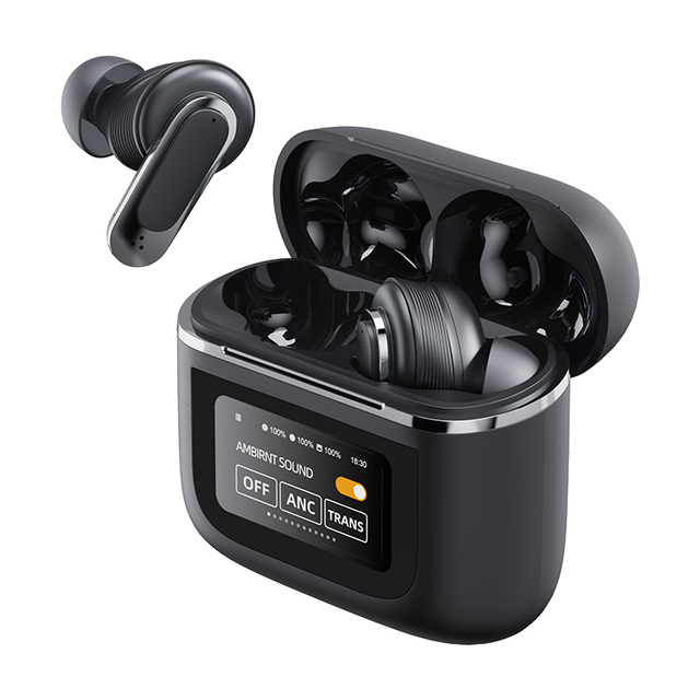 High Quality Business Wireless BT 5.3 Noise Cancelling Gaming Earbuds with Digital Display Touch Control IPX4 Waterproof V8