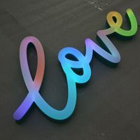 Enseigne au néon LED personnalisée, néon acrylique, logo 3D, lettres LED, lumière au néon pour le bureau, l'entreprise, le magasin, la décoration de la maison, les magasins de mariage