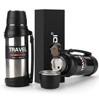 Pot de voyage isolé à double paroi 2L flacon à vide en acier inoxydable gobelet à boisson portable