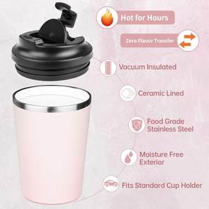 Tazas Térmicas de Acero Inoxidable de Doble Pared con Recubrimiento en Polvo y Logotipo Personalizado, las Más Vendidas, para Té y Café, al por Mayor - Product Image 2