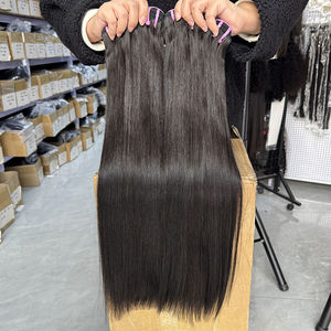 Extensions de cheveux humains lisses et raides, cuticules intactes, cheveux vietnamiens, vente en gros directe d'usine en Chine pour les marques de cheveux - Product Image 3