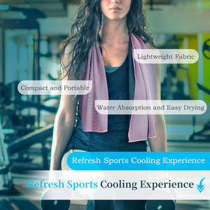 Toallas Refrigerantes con Logotipo Personalizado | Múltiples Colores 40"x12" | Microfibra Suave, Ligera y Transpirable | Para Gimnasio, Yoga, Correr, Deportes - Product Image 3