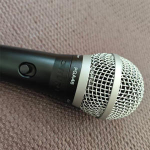 Micrófono Dinámico con Cable PGA48 <span class=keywords><strong>Profesional</strong></span> de Alta Calidad para Presentaciones, Conferencias, Uso Doméstico, Compatible con <span class=keywords><strong>Shure</strong></span> - Product Image 3