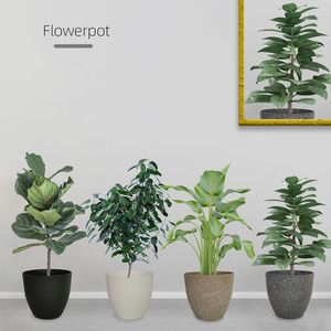 Jardinière en plastique épais et durable, pot à fleurs européen en pierre givrée, pour <span class=keywords><strong>plantes</strong></span> vertes et fleurs - Product Image 2