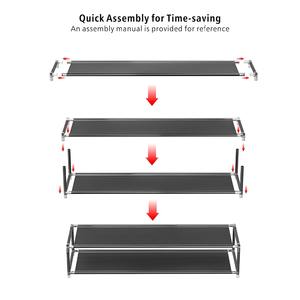 Scarpiera e Armadio Guardaroba, Scaffalature Portaoggetti <span class=keywords><strong>per</strong></span> Scarpe, Mobili <span class=keywords><strong>in</strong></span> Tessuto di Grande Successo, Modello <span class=keywords><strong>in</strong></span> <span class=keywords><strong>Metallo</strong></span> e Ferro <span class=keywords><strong>per</strong></span> la Casa - Product Image 6