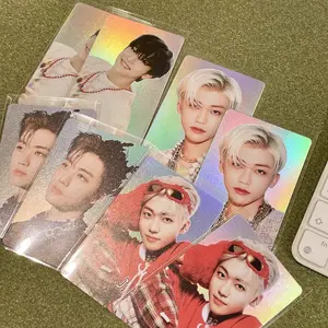 Double Sided Print Holographic KPOP Photo Card Paper Crafts