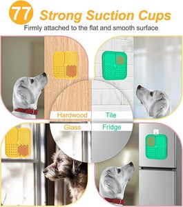 Paquete de 2 alfombrillas para lamer perros, ventosas, almohadilla para lamer mantequilla de maní, alivio de la ansiedad, reductor de aburrimiento, cuenco para mascotas para el baño - Product Image 6