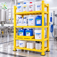 Étagère de stockage modulaire légère en PRV, résistante aux intempéries et à la rouille, pour entrepôt industriel côtier, commande en gros