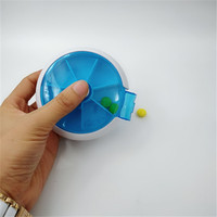 Portable pharmacie tablette conteneur pliant en plastique pilulier médecine médicament organisateur boîte de rangement vide pilulier cas