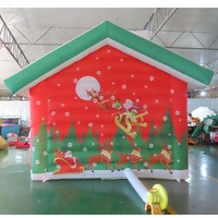 Maison de Noël gonflable de 3,6 m - Oxford imperméable avec souffleur, pour exposition en centre commercial